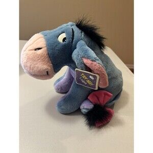 Vintage Disney Eeyore Sighing Stuffed Plush 1994 Mattel Tail Winnie the Pooh
